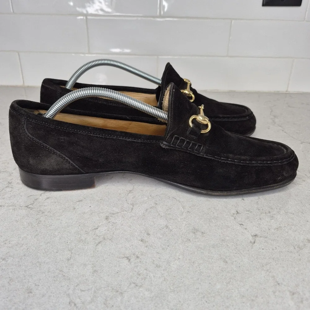 Church's Black Suede Horsebit Loafers Men's UK 12 / US 13 England‎ Gucci Style
